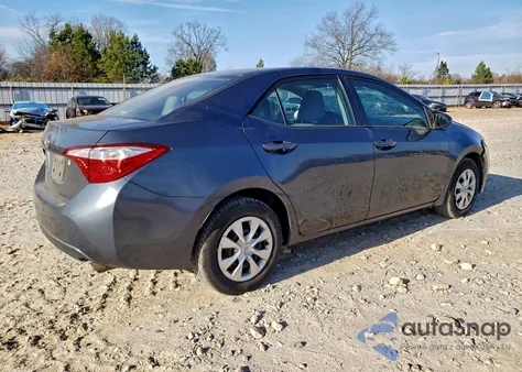 2015 Toyota Corolla L из США, поврежденный, VIN 2T1BURHE0FC420857